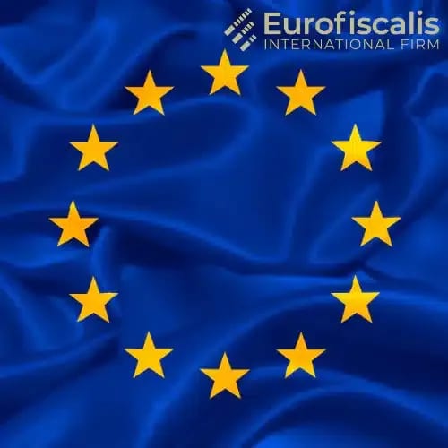 European Union flag with the Eurofiscalis logo.