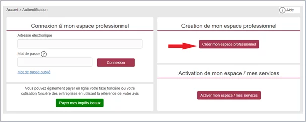 Crérer un compte impots en France