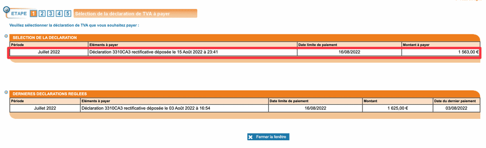 Paiement tva france