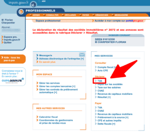 Déclaration TVA france