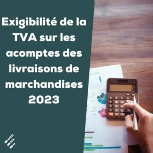 TVA sur les acomptes