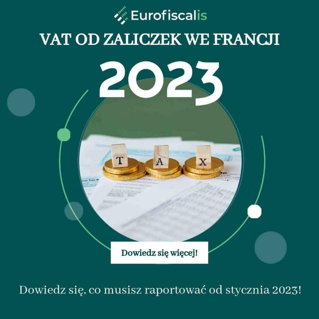 vat od zaliczki Francja 2023