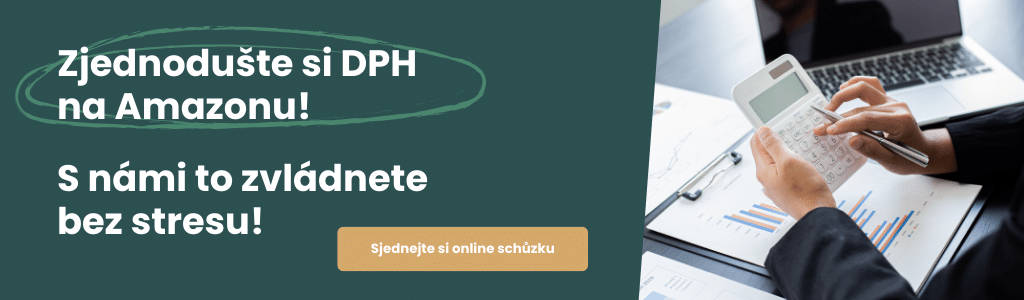 banner s pomocí s DPH na Amazonu