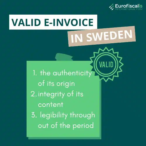 valid einvoice in sweden invoicing in sweden invoice rules Sweden 2025 e-invoicing Sweden Momsfaktura