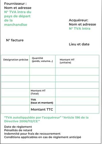 facture service intracom espagne